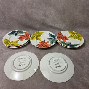 Essex Fine China Fall Foliage Gerald Patrick Bread Butter Plates Set of 8 Japan